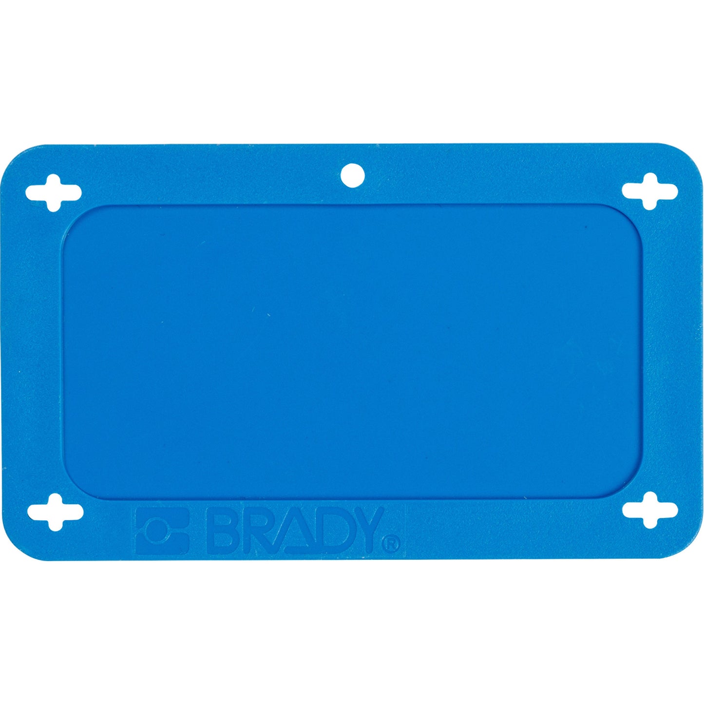 Brady Blank Valve Tag, Plastic, 3-3/4" W x 2-1/4" H