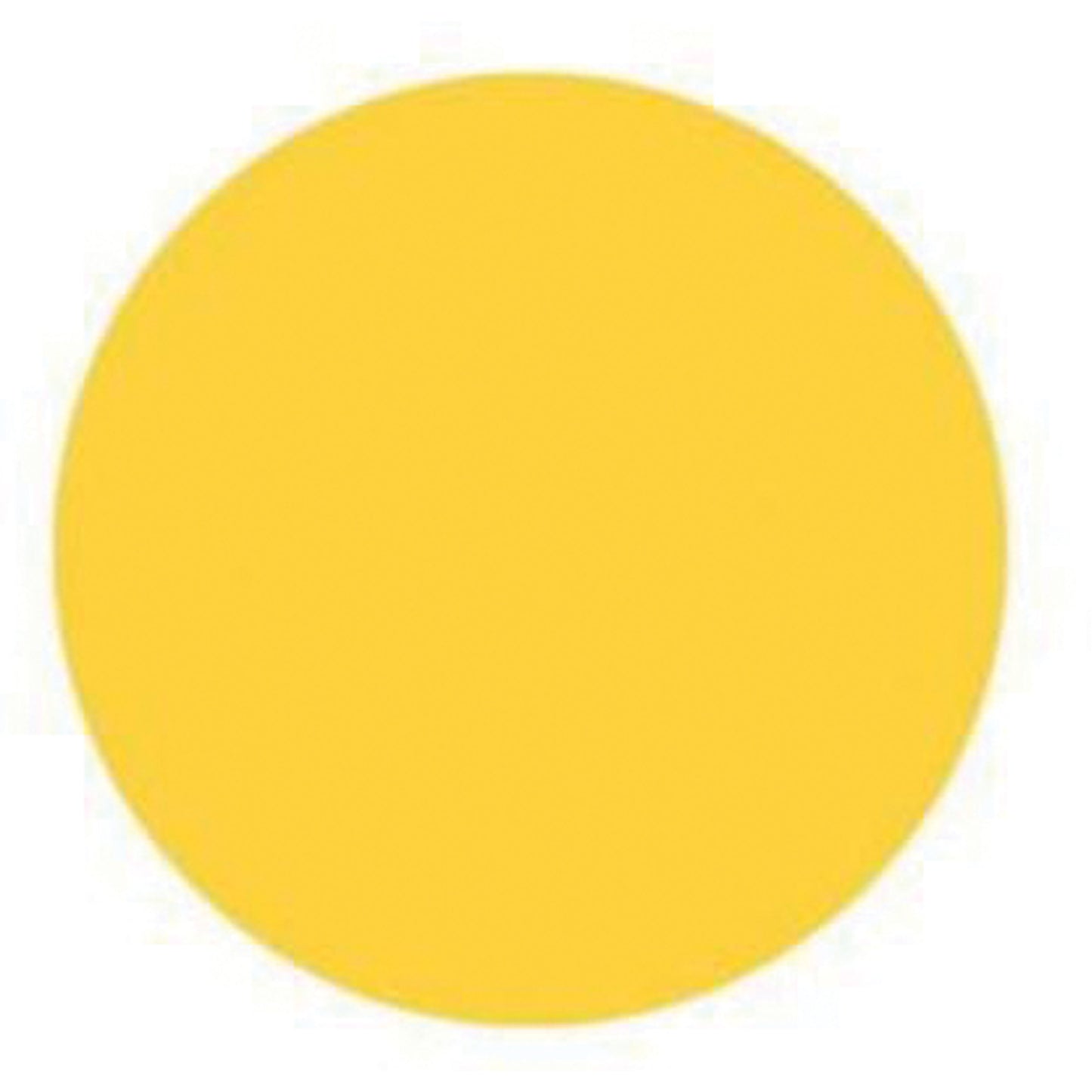 Brady Round Write-On Labels, Circle, 1.5" L x 1.5" W, Yellow