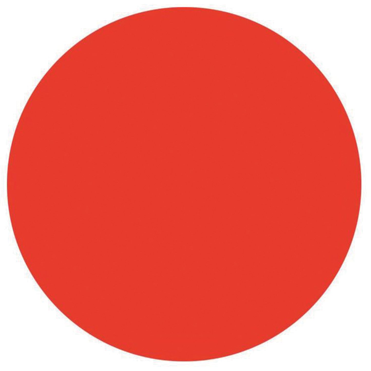 Brady Round Write-On Labels, Circle, 3" L x 3" W, Red