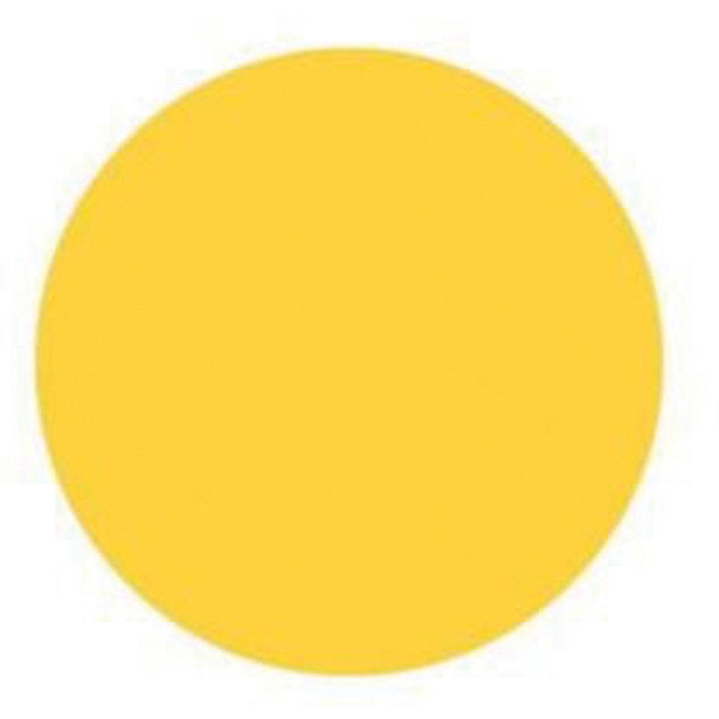 Brady Round Write-On Labels, Circle, 3" L x 3" W, Yellow