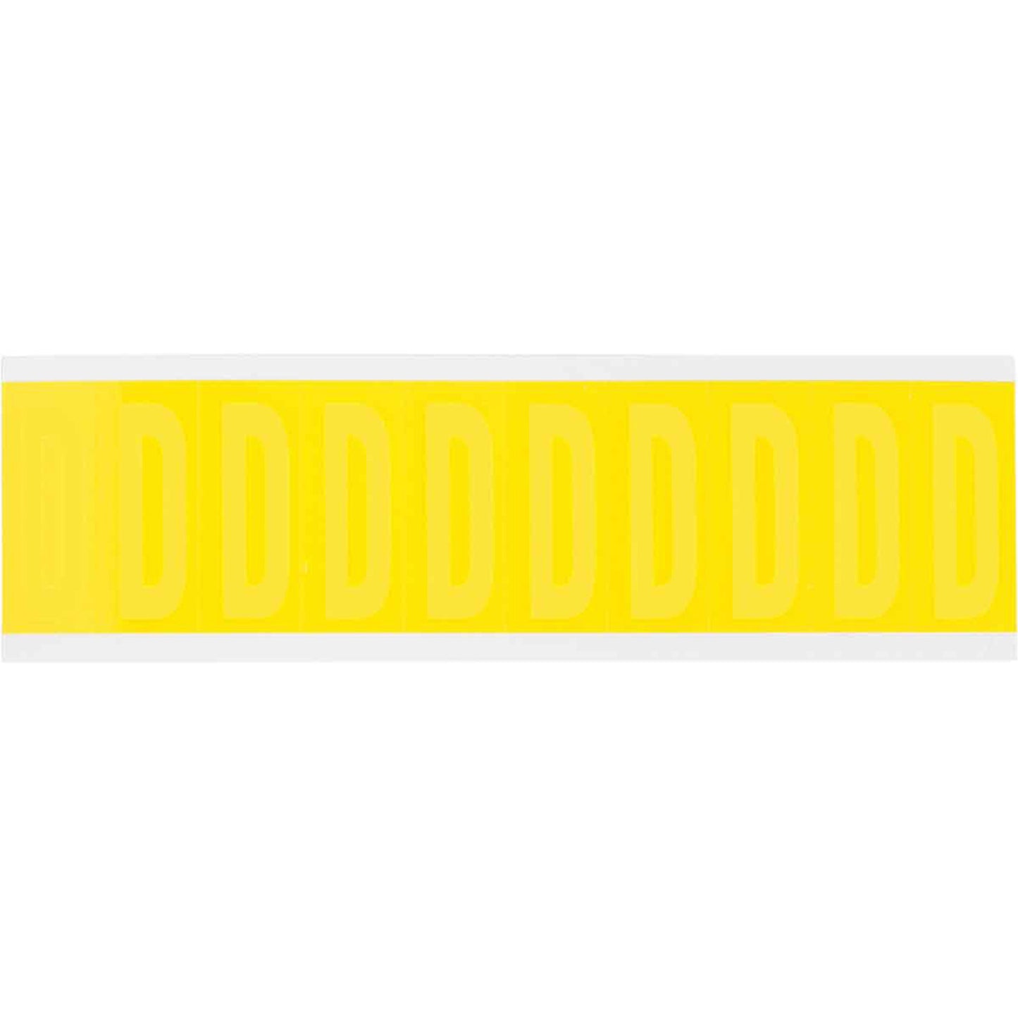 Brady Repositionable Individual Number & Letter Labels, Blank, 2" H, Yellow