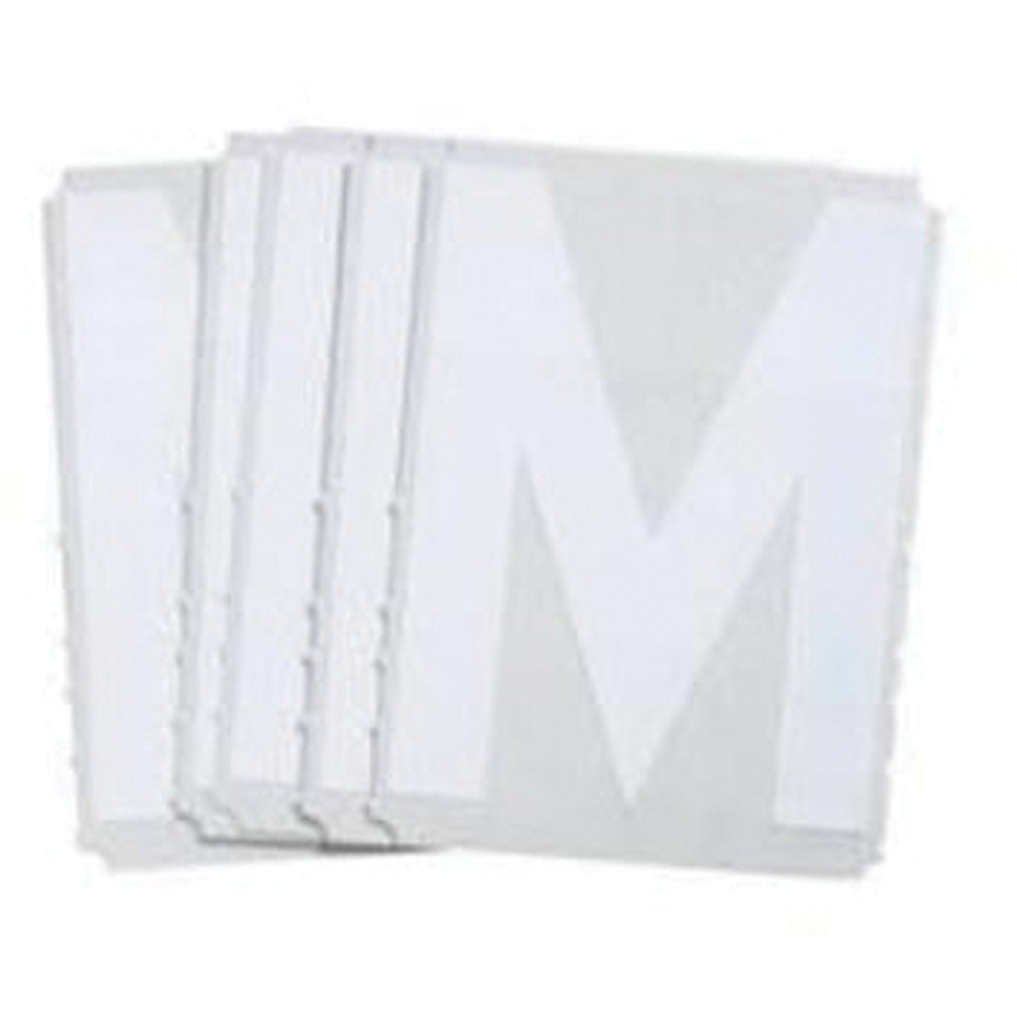 Brady Quick-Align® Individual Gothic Number & Letter Labels, M, 2" H, White
