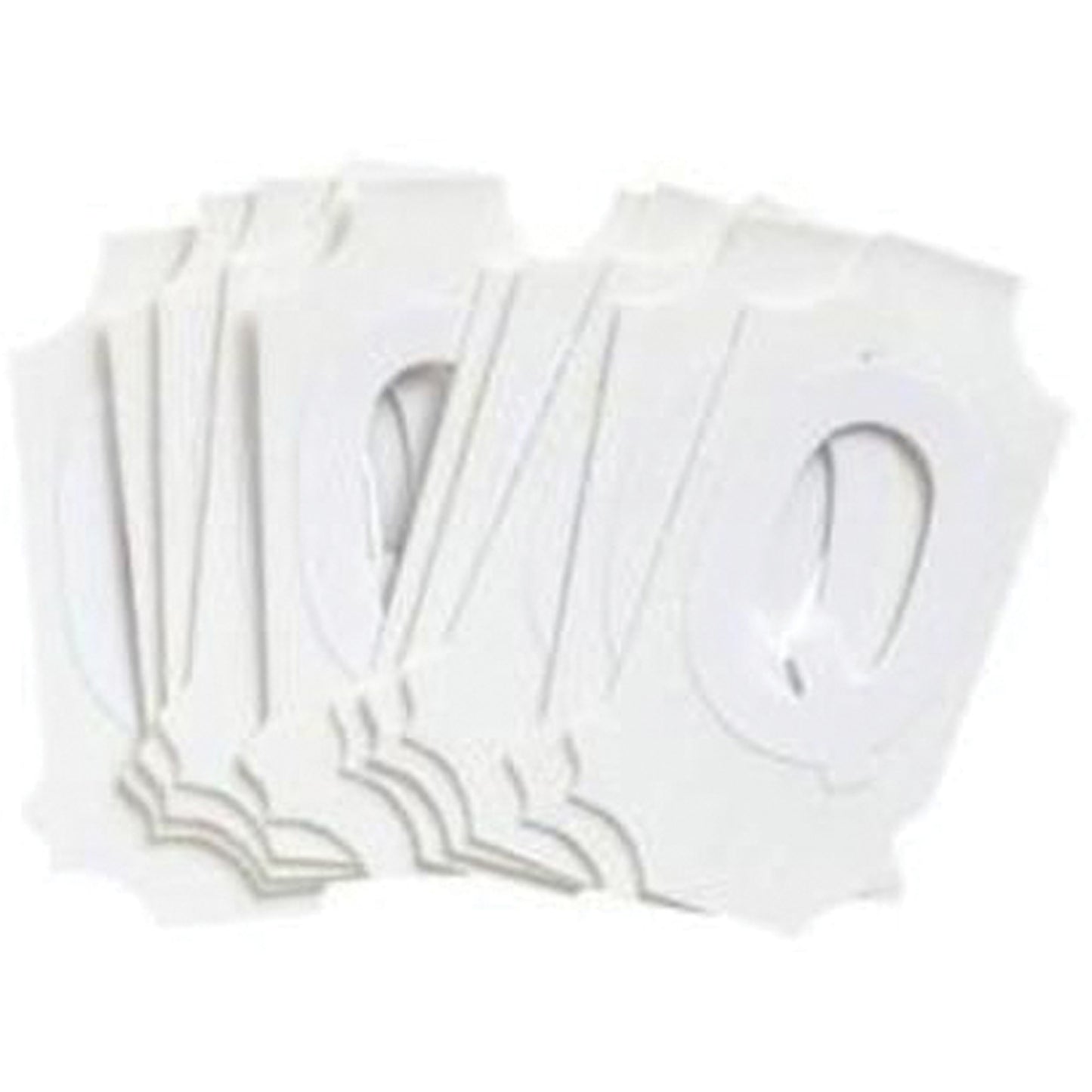 Brady Quick-Align® Individual Gothic Number & Letter Labels, Q, 2" H, White