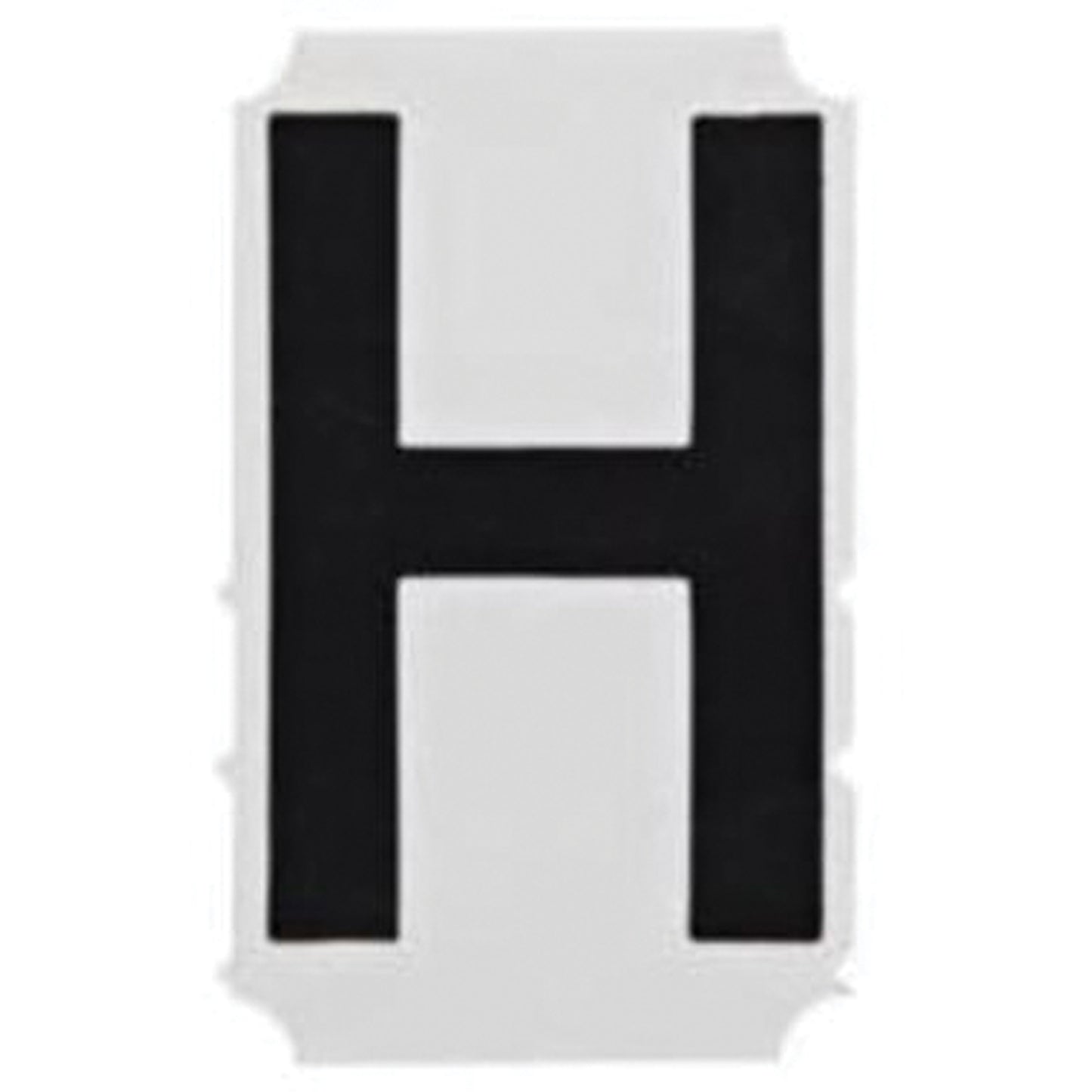 Brady Quick-Align®Individual Gothic Number and Letter Labels, H, 3" H, Black