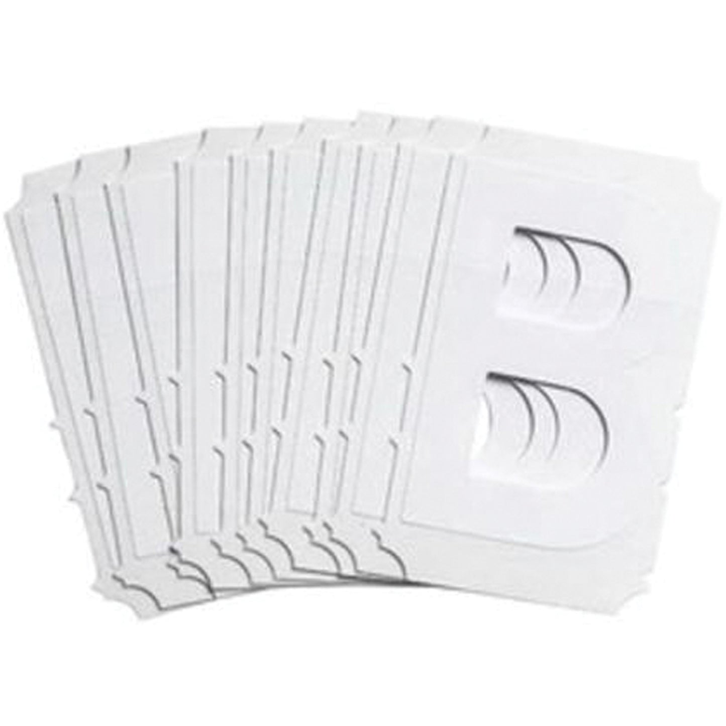 Brady Quick-Align® Individual Gothic Number and Letter Labels, B, 3" H, White
