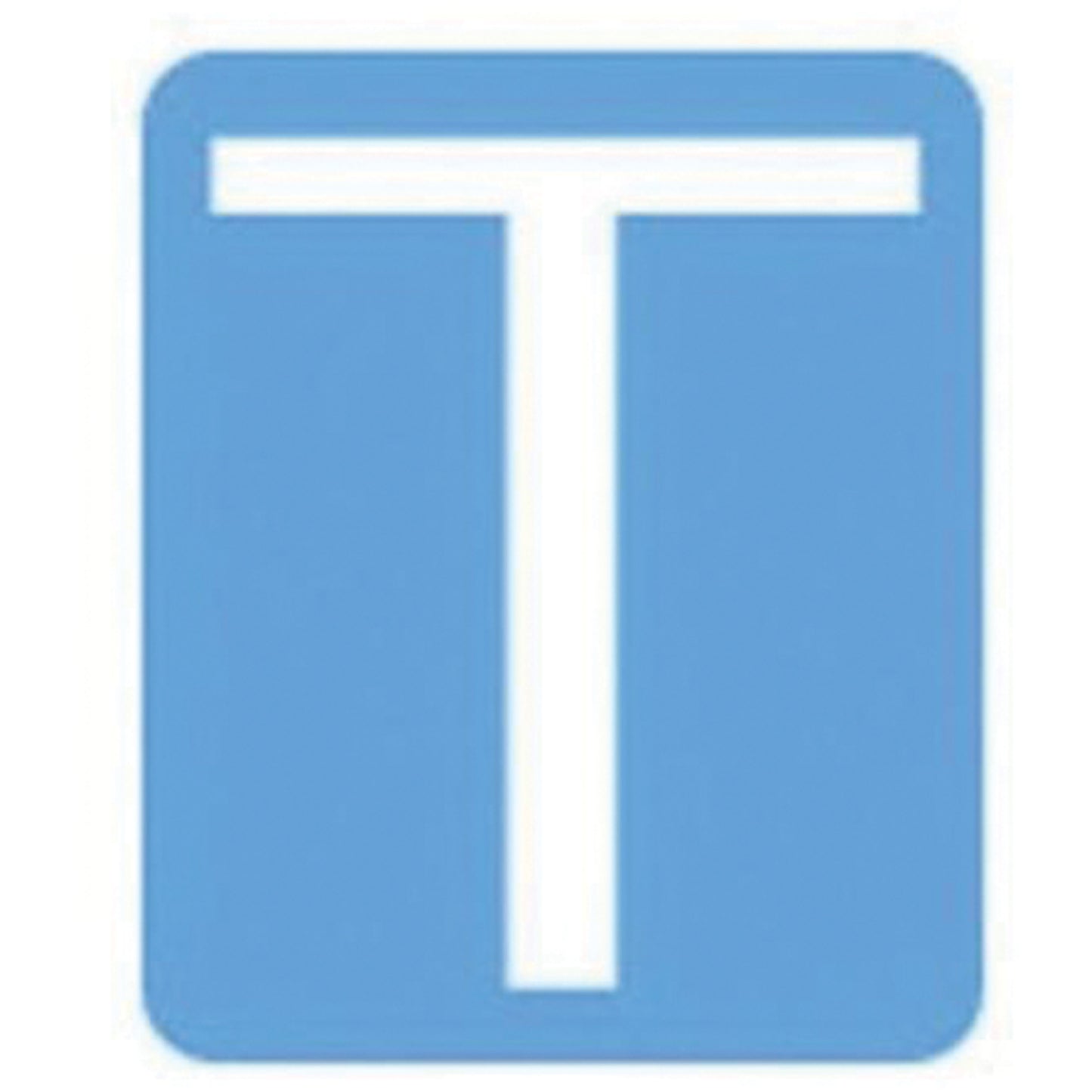 Brady Quick-Align® Individual Gothic Number & Letter Labels, T, 3" H, White