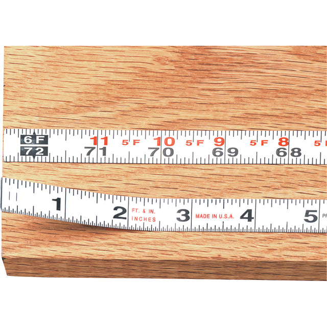 Measure Stix™ Steel Measuring Tape with Adhesive Backing, 1/2" x 4' - 1.2 m, ft./in-mm Graduations