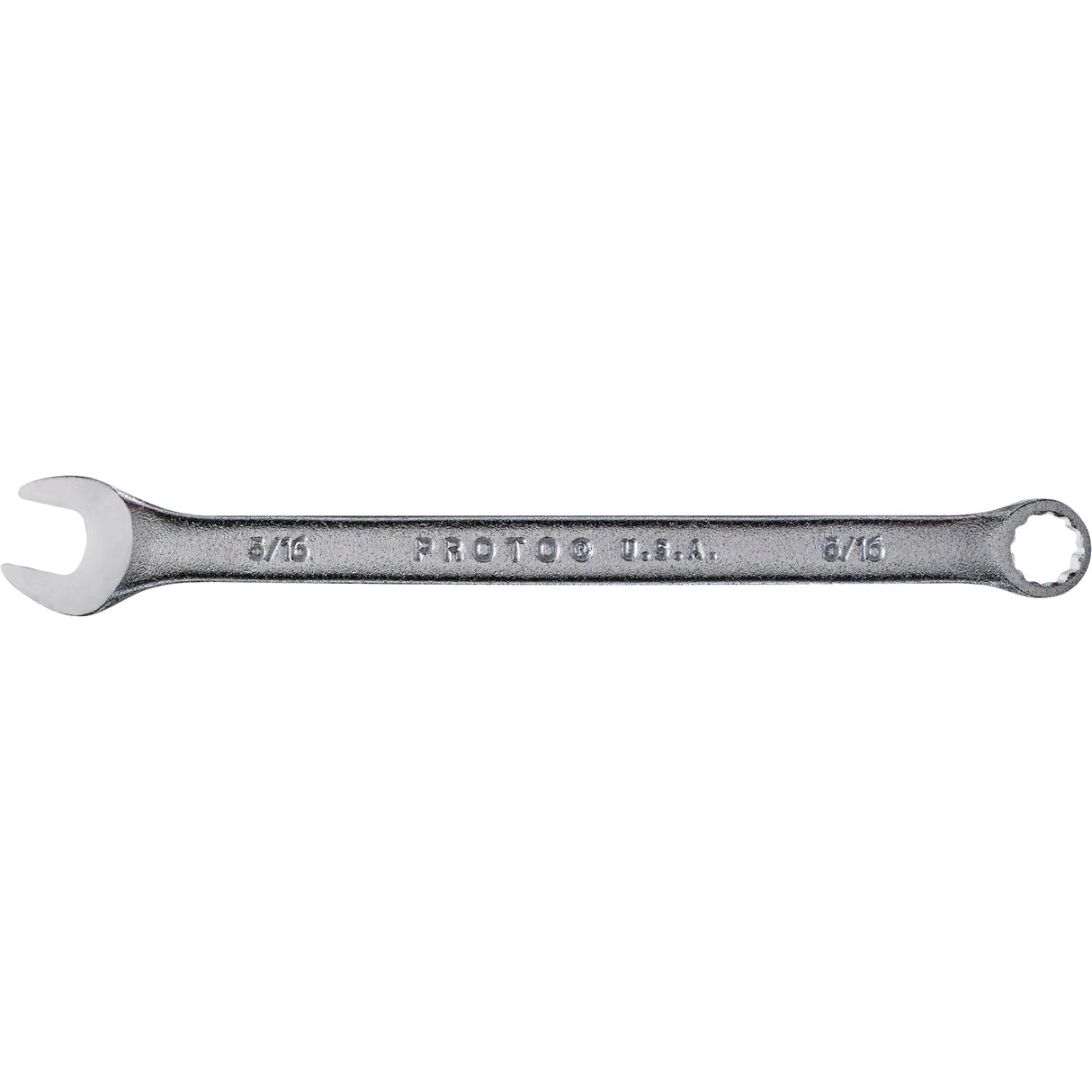 Combination Wrench, 12 Point, 5/16", Satin Finish
