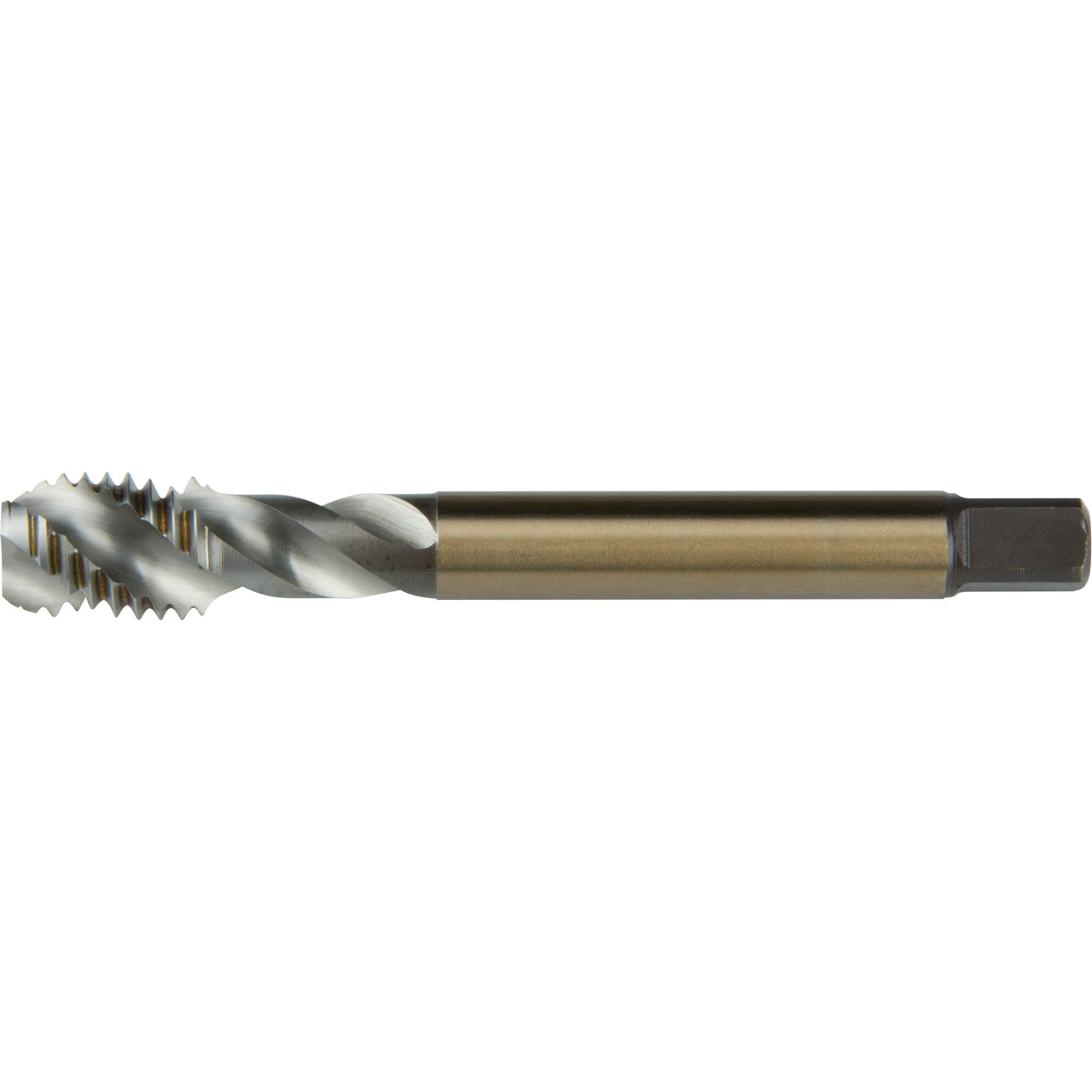 45° Spiral Flute Tap, High Speed Cobalt, M8x1.25 Thread, 72 mm L