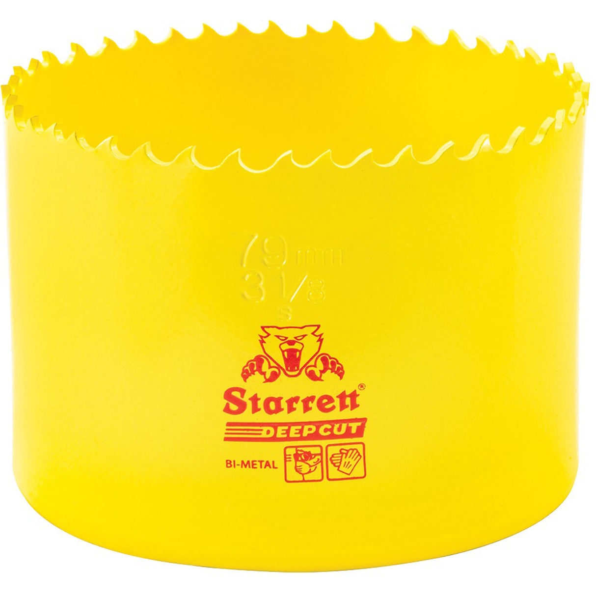 Bi-Metal Holesaw - 3-1/8", 3-1/8", 2" Depth of Cut, Bi-Metal