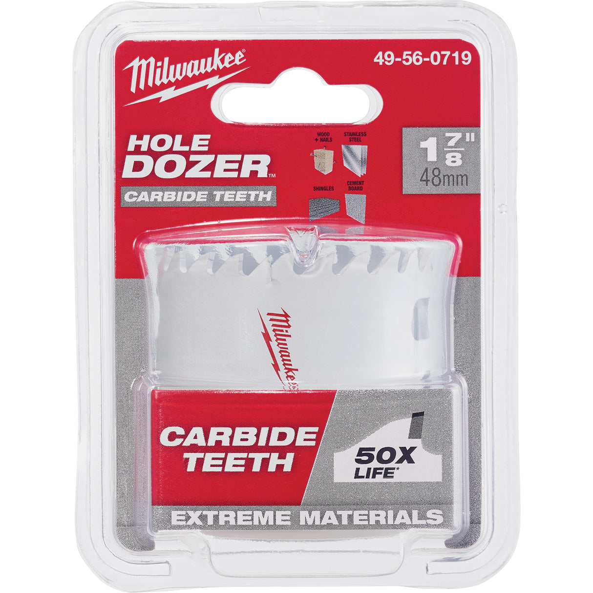 Hole Dozer™ Hole Saw, 1-7/8", 1-5/8" Depth of Cut, Carbide