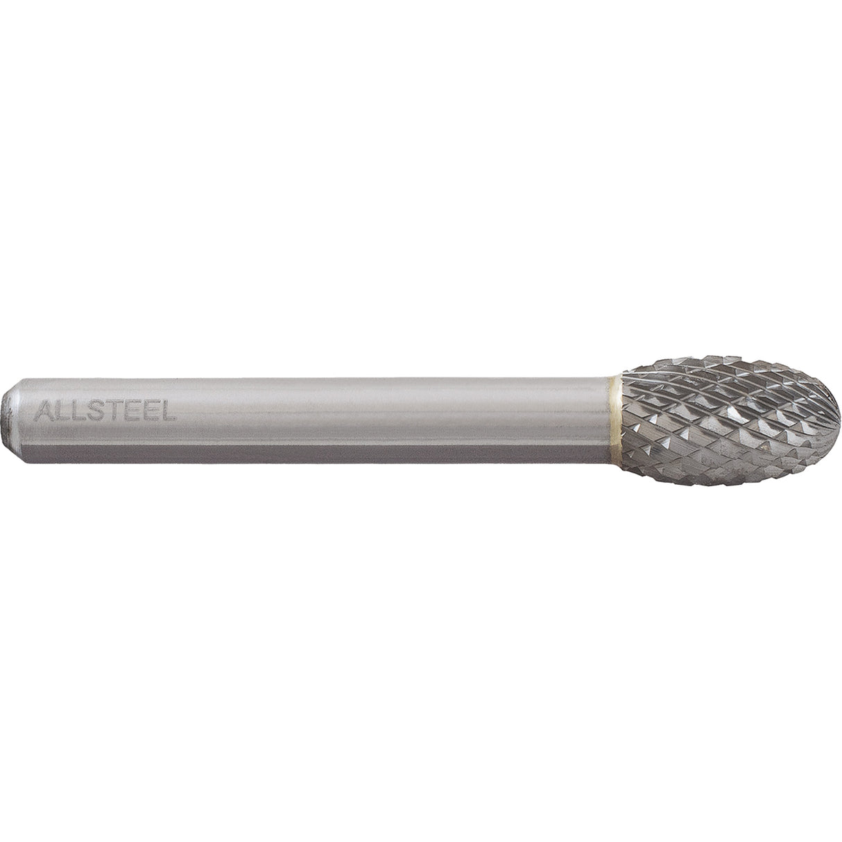 AllSteel™ Egg Shape Carbide Burr, SE-3, 3/8" Dia., 1/4" Shank, 5/8" Depth of Cut