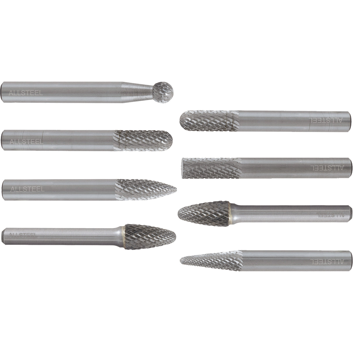 AllSteel™ Carbide Burr Set, 8 Pieces