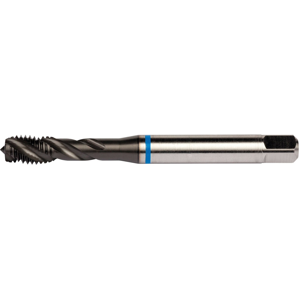 Blue Shark Spiral Flute Tap, High Speed Cobalt, 1/4"-28 Thread, 3.15" L