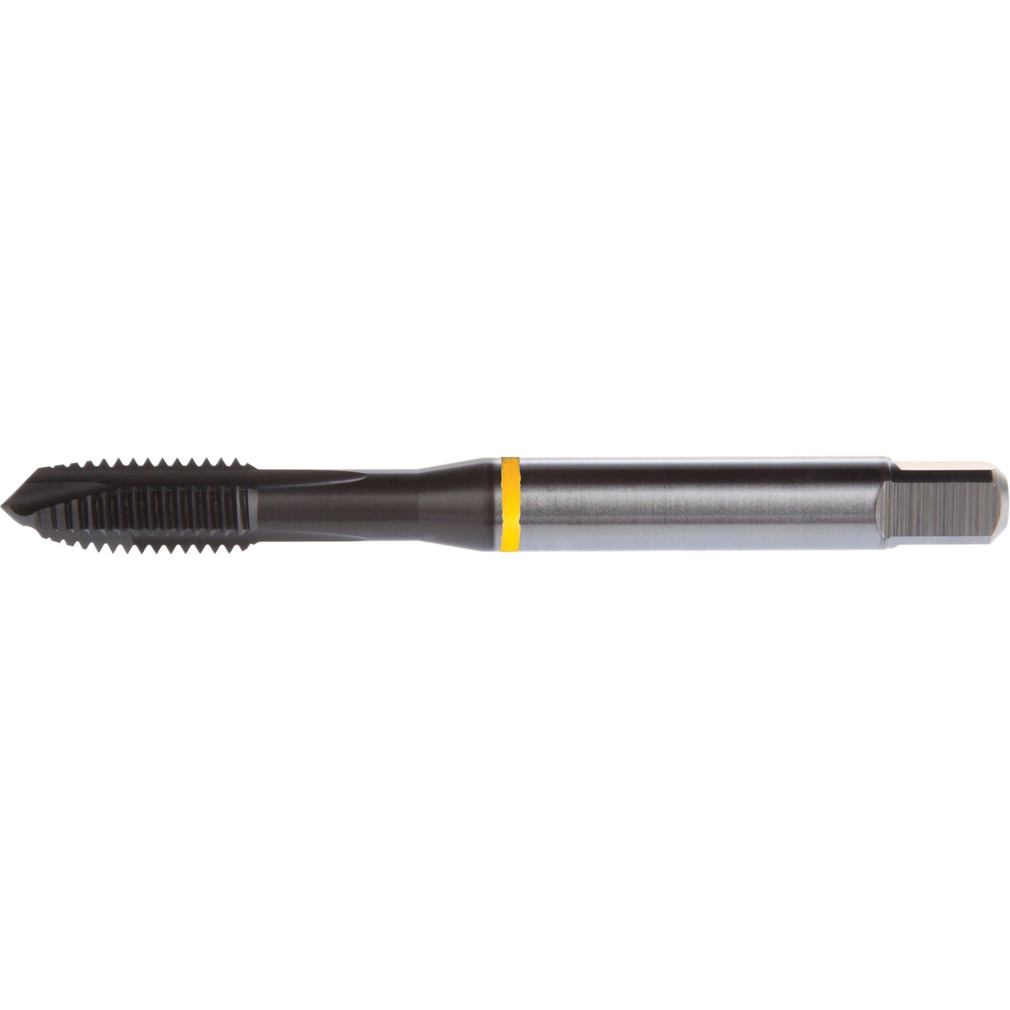 Yellow Shark Spiral Point Tap, High Speed Cobalt, 10-32 Thread, 2.756" L