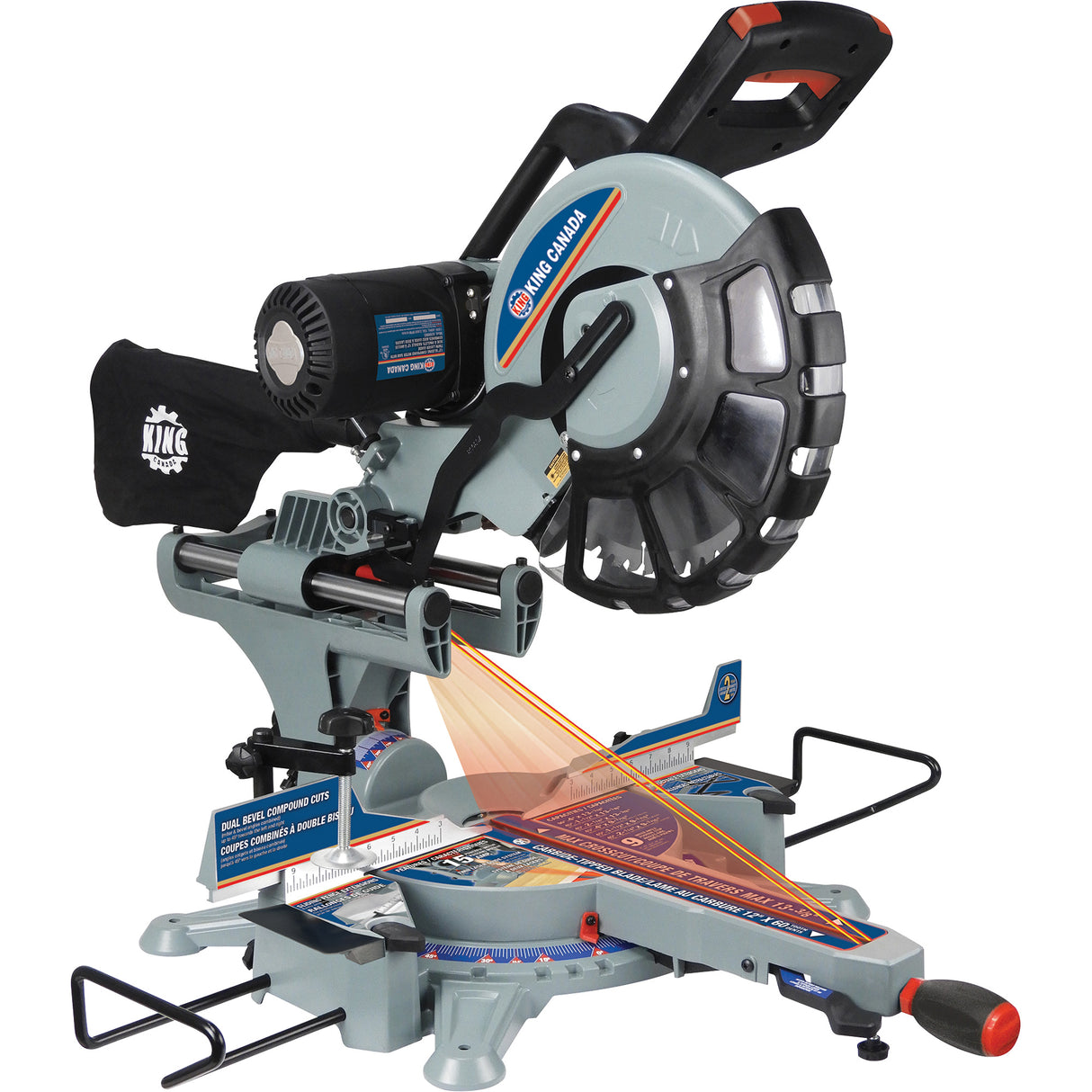 Dual Bevel Sliding Compound Mitre Saw, 12", 15 A