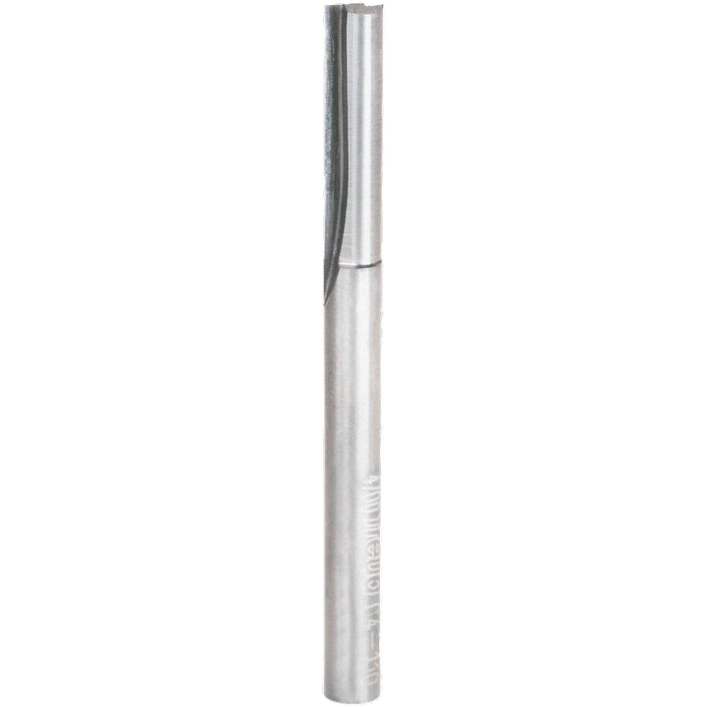Double Flute Straight Router Bit, 1/4" Dia., 1" H, 2-7/8" L, 1/4" Shank