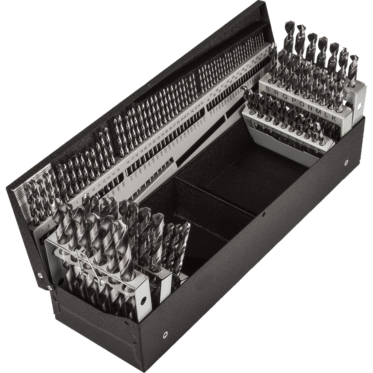 Jobber Length Combination Drill Bit Set, 114 Pieces, High Speed Steel