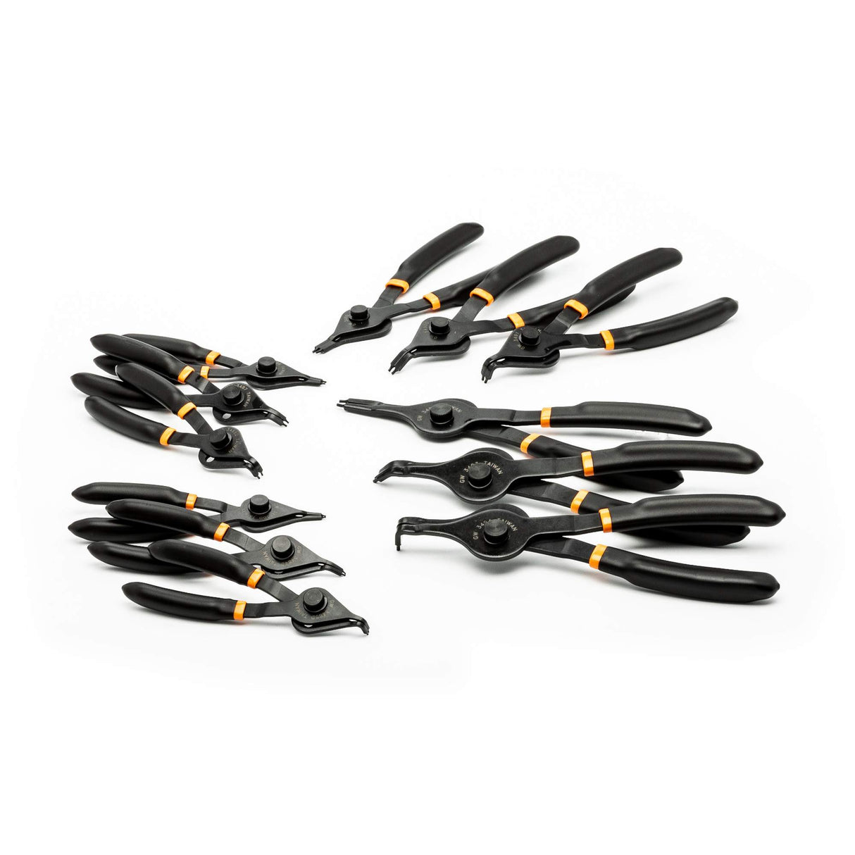 12-Piece Fixed Tip Convertible Snap Ring Plier Set