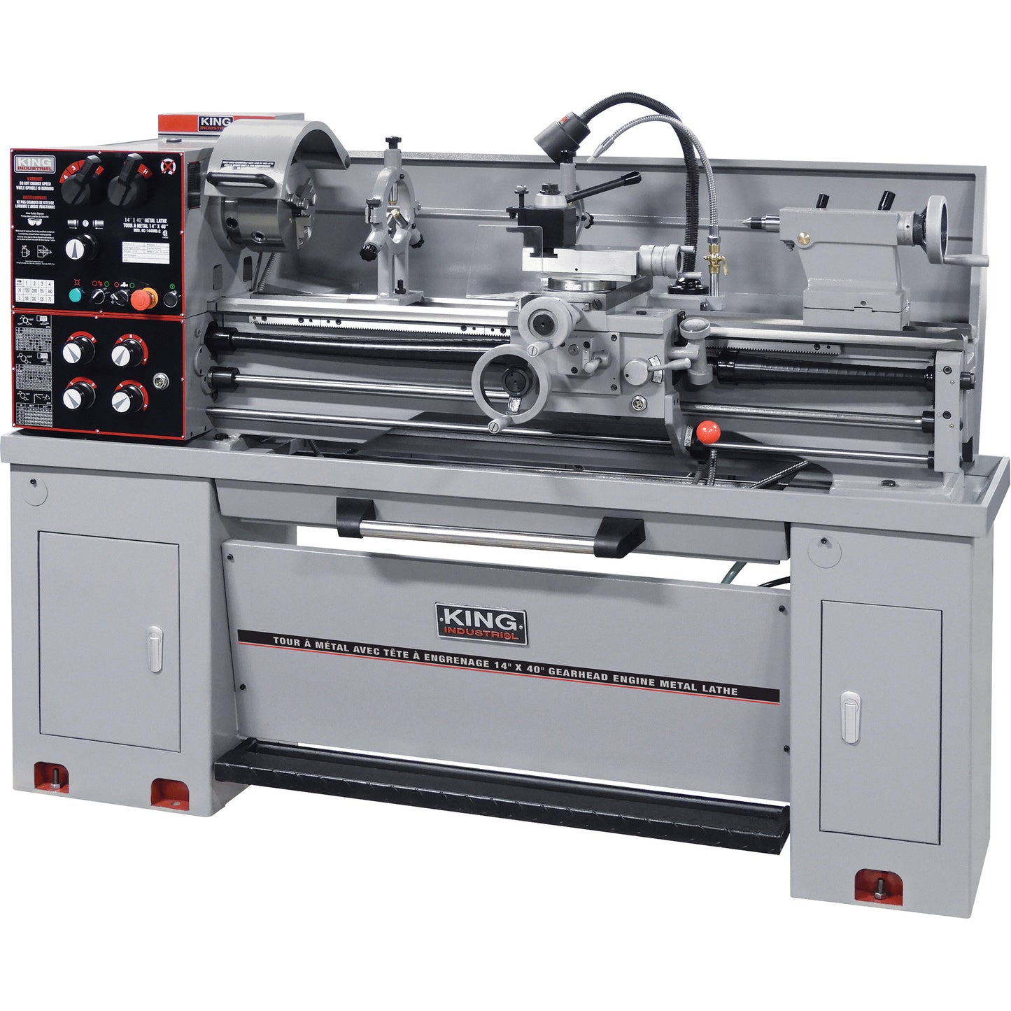 Gearhead Metal Lathes, 75" L x 32" W x 53" H