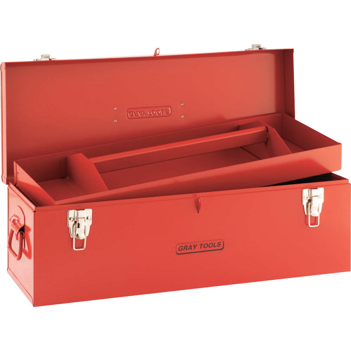 Tool Box, 10-3/4" D x 25-1/2" W x 10" H, Red