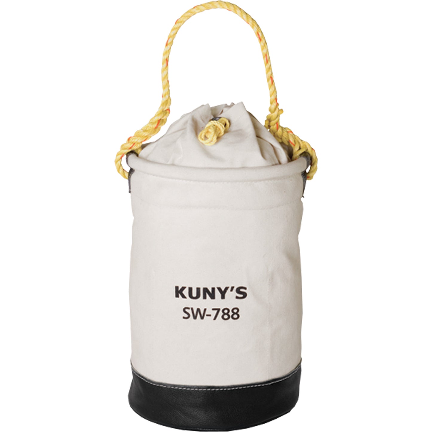 Parachute Top Tool Bucket, 11-1/2" L x 11-1/2" W x 16" H, Canvas, Beige