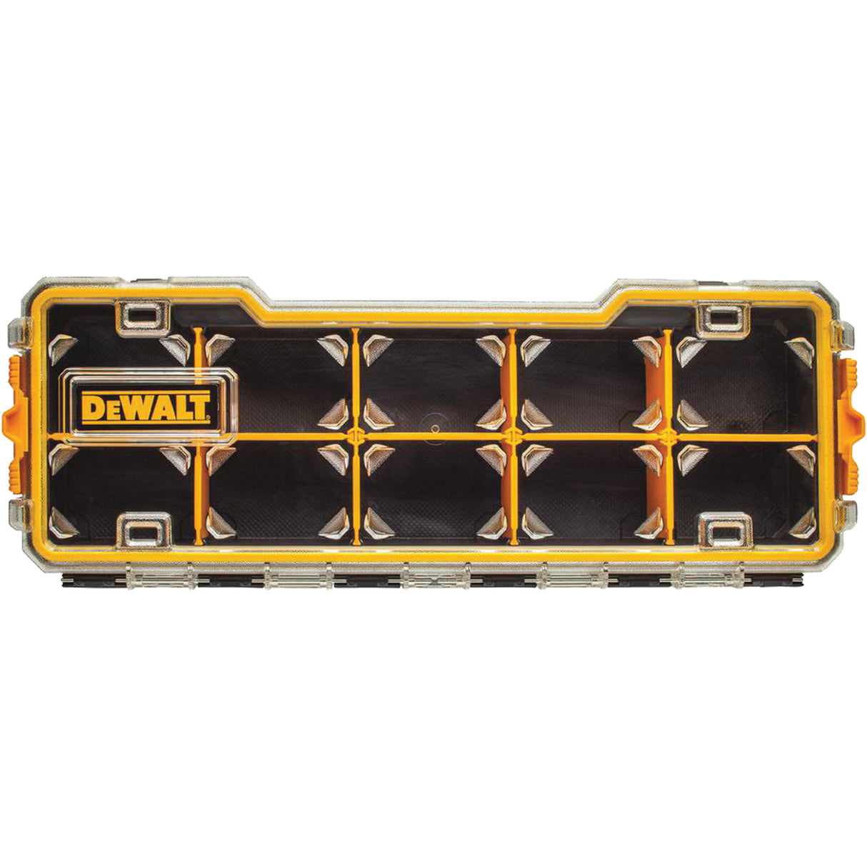 Compartment Pro Organizer, 6-5/8" W x 17-5/8" D x 2-7/8" H, Black/Yellow