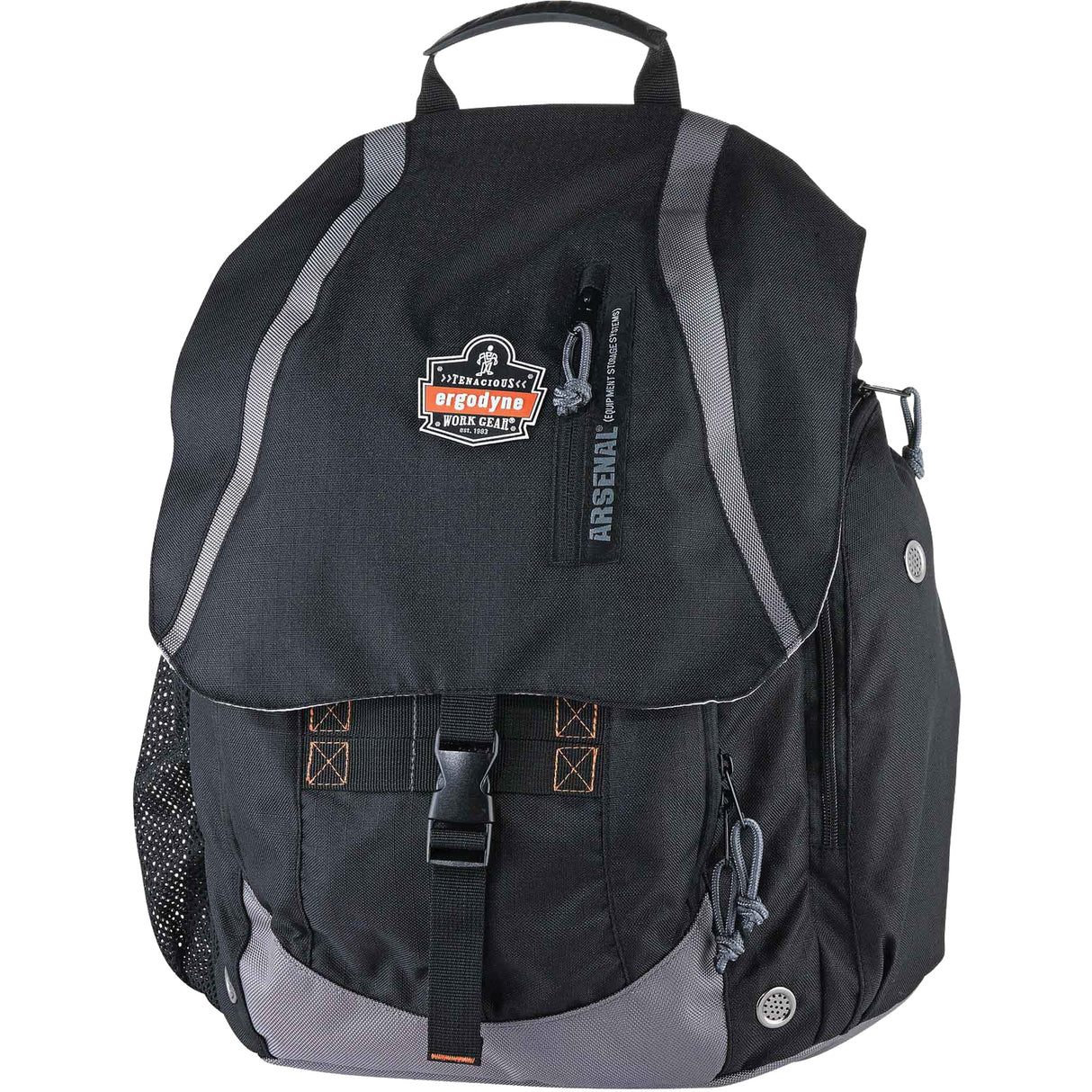 Arsenal® 5143 Tool Backpack, 15" L x 8" W, Black, Polyester