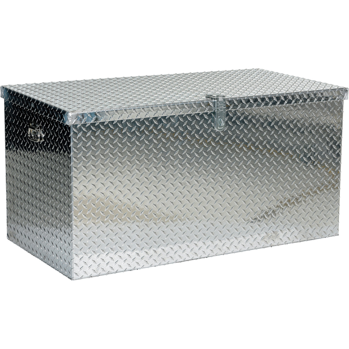 Aluminum Treadplate Portable Tool Box, 25-1/16" D x 49-1/4" W x 24" H, Silver