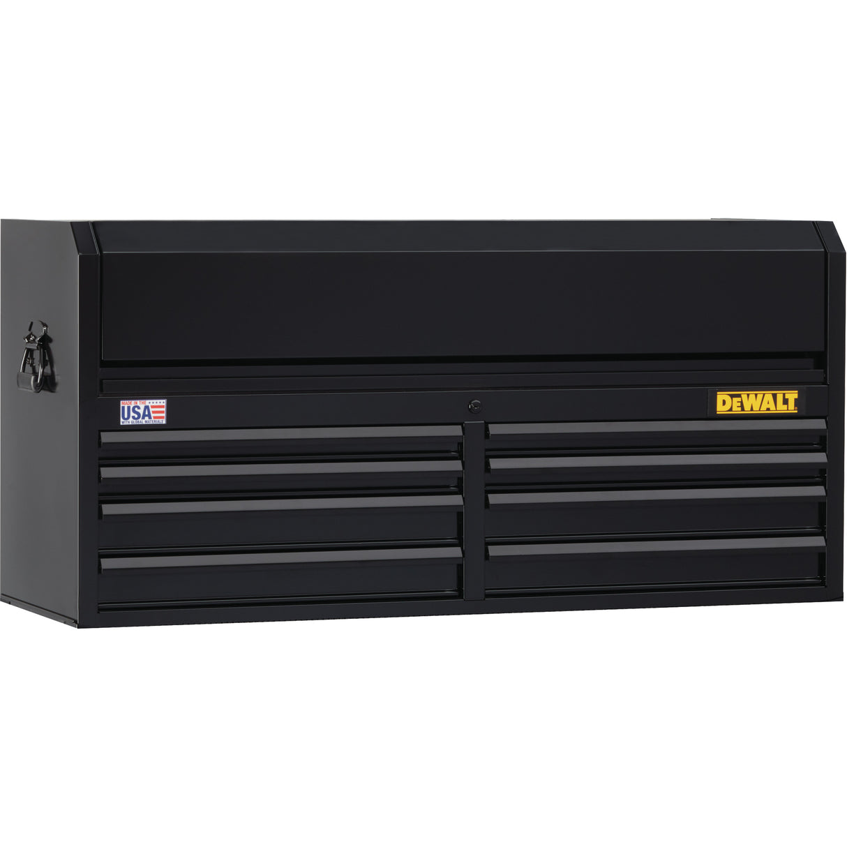 Tool Chest, 51-1/2" W, 8 Drawers, Black