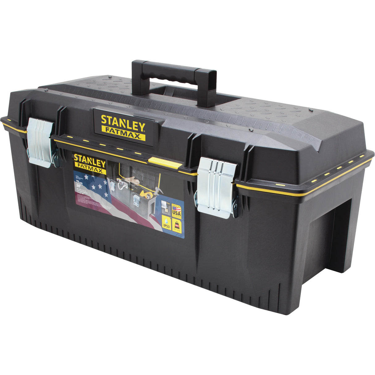 FatMax® Structural Foam Tool Box, 28" W x 12-1/2" D x 11" H, Black/Yellow