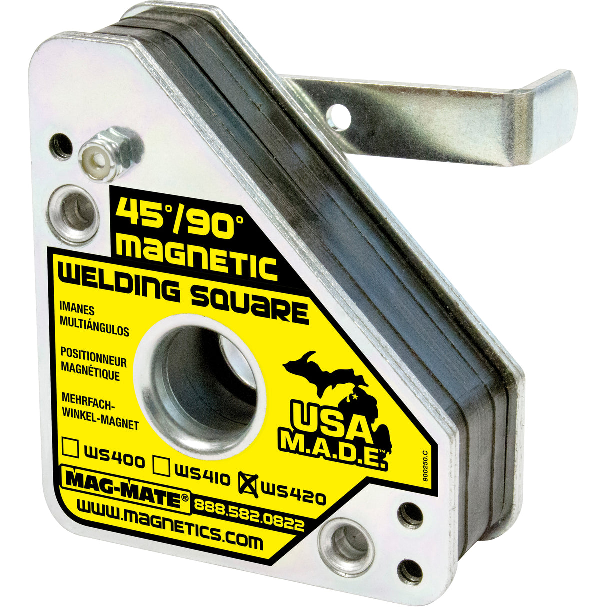 Magnetic Welding Squares, 3-3/4" L x 1-1/2" W x 4-3/8" H, 150 lbs.