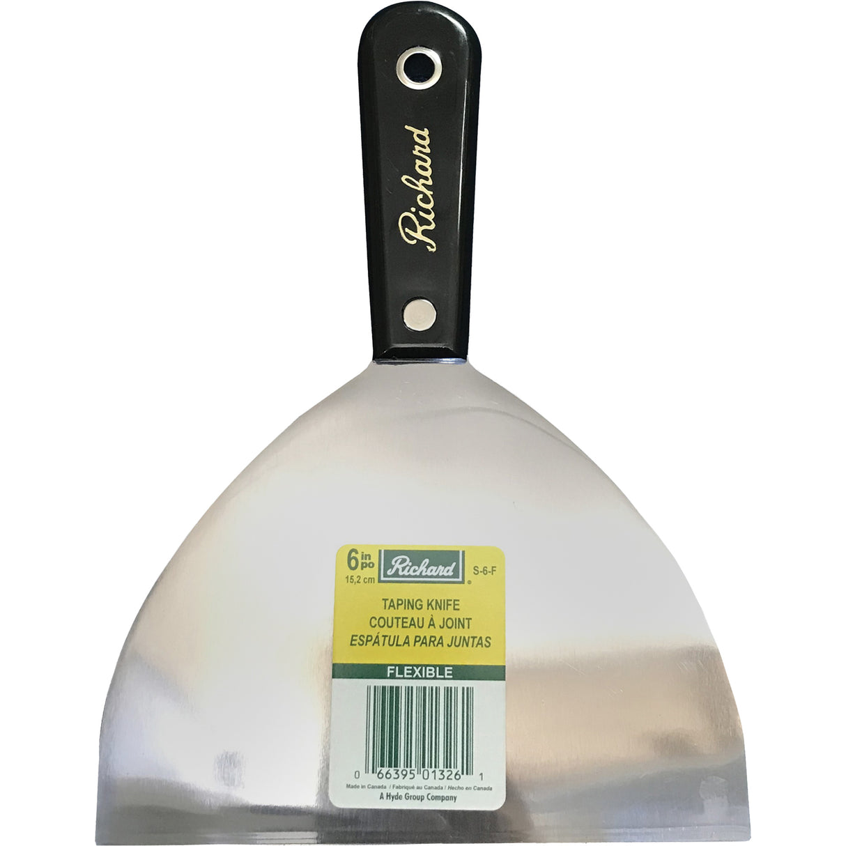 Pro Series Flexible Taping Knife, 6", High-Carbon Steel Blade