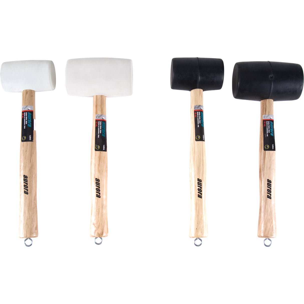 Rubber Mallet Set, 4 Pieces