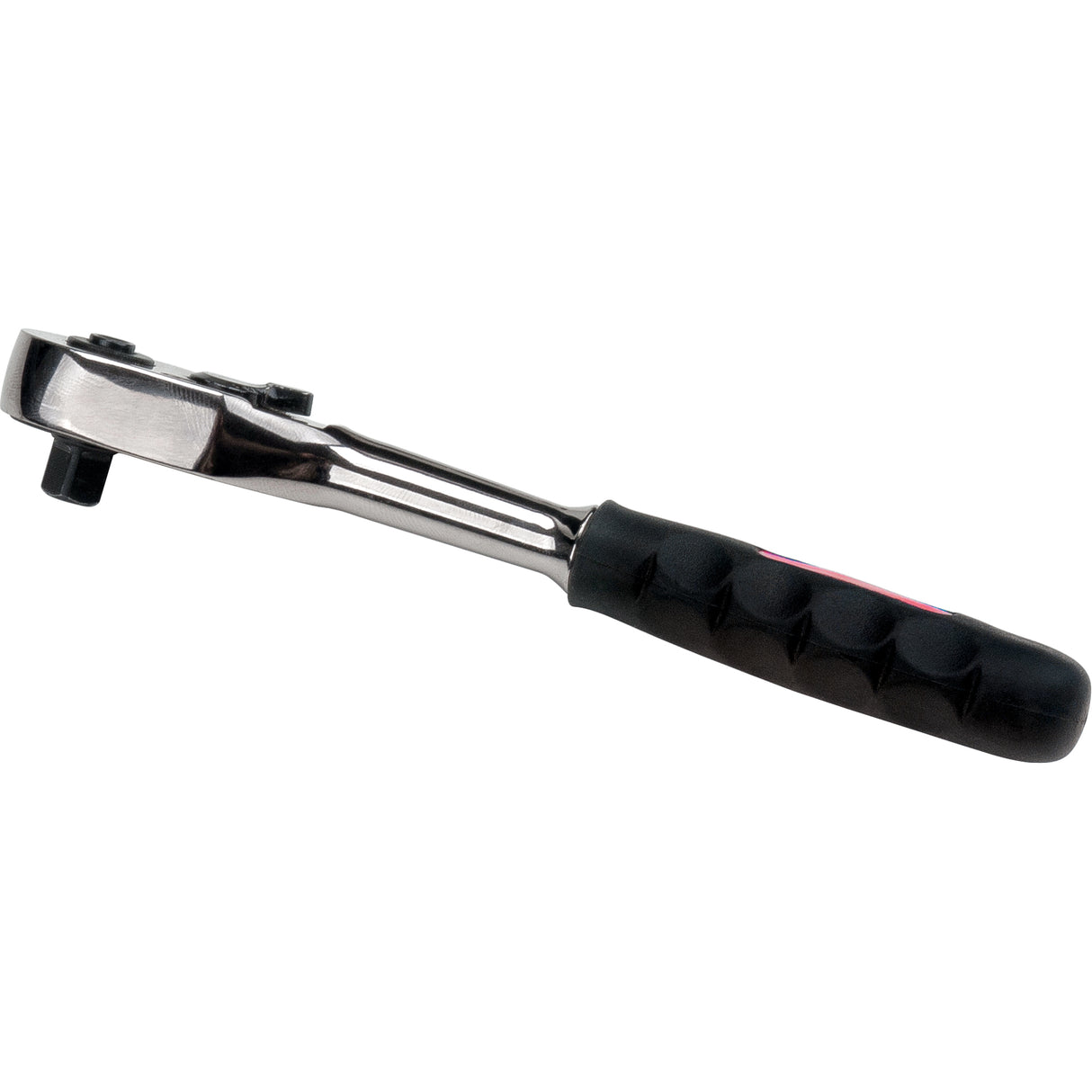 Quick-Release Rubber Grip Ratchet Wrench, 1/4" Drive, Rubber Handle