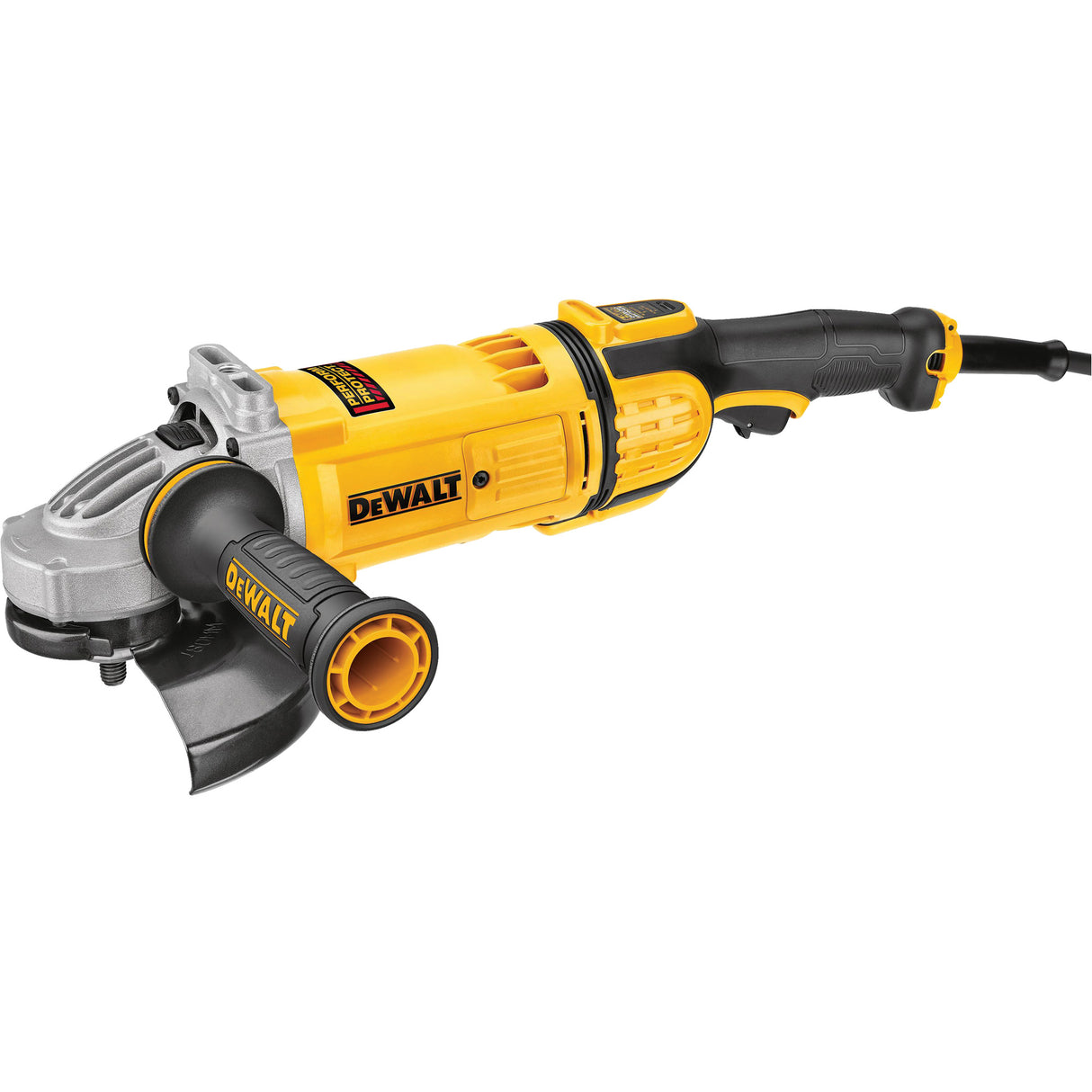 Large Angle Grinder with No Lock-On Switch, 7", 120 V, 15 A, 8500 RPM