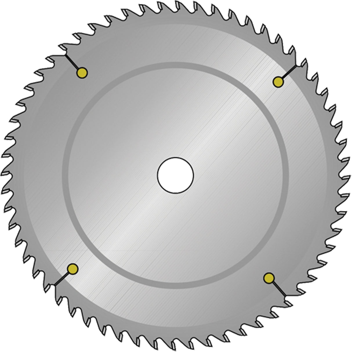 TCS Industrial Saw Blades - Triple Chip Saw Blade, 8", 64 Teeth, Laminate/Wood Use