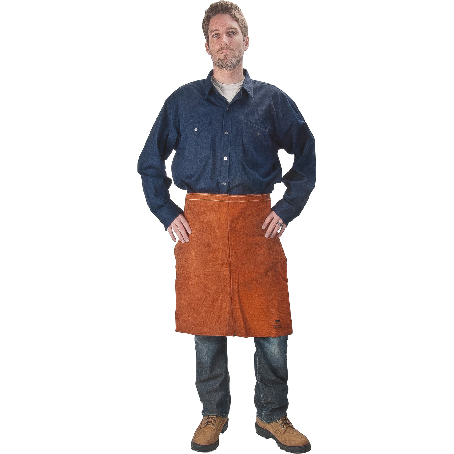 Weld-Mate Leather Apron, Waist, 24" L, Lava Brown™