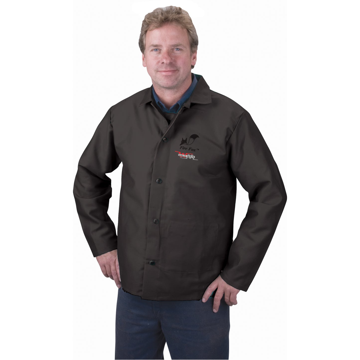 Weld-Mate Flame Retardant Jacket, Leather, 4X-Large, Black