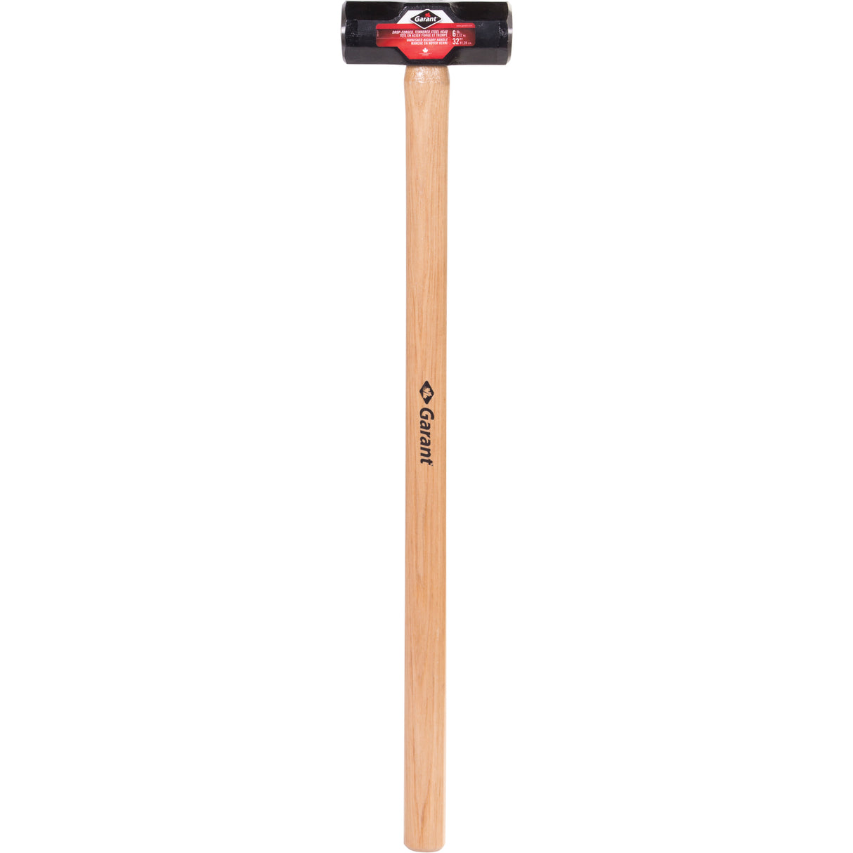 Double-Face Sledge Hammer, 6 lbs., 32" L, Wood Handle