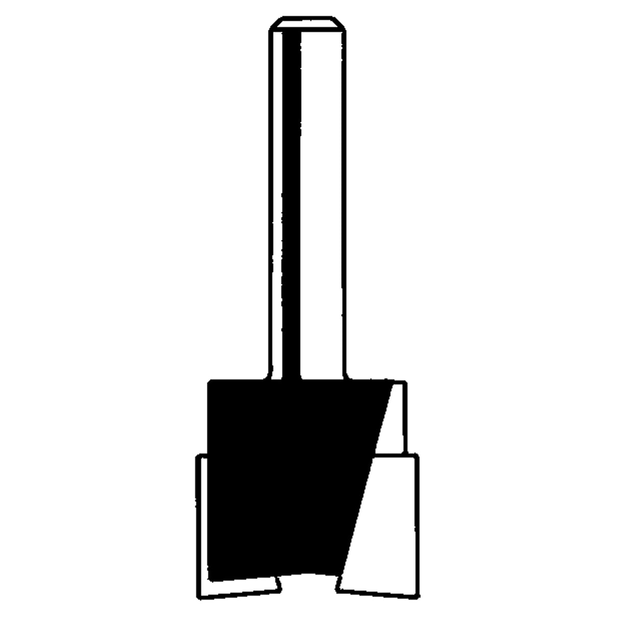 Freud Router Bit - Mortising Bit, 1/2" Dia., 1/4" Shank