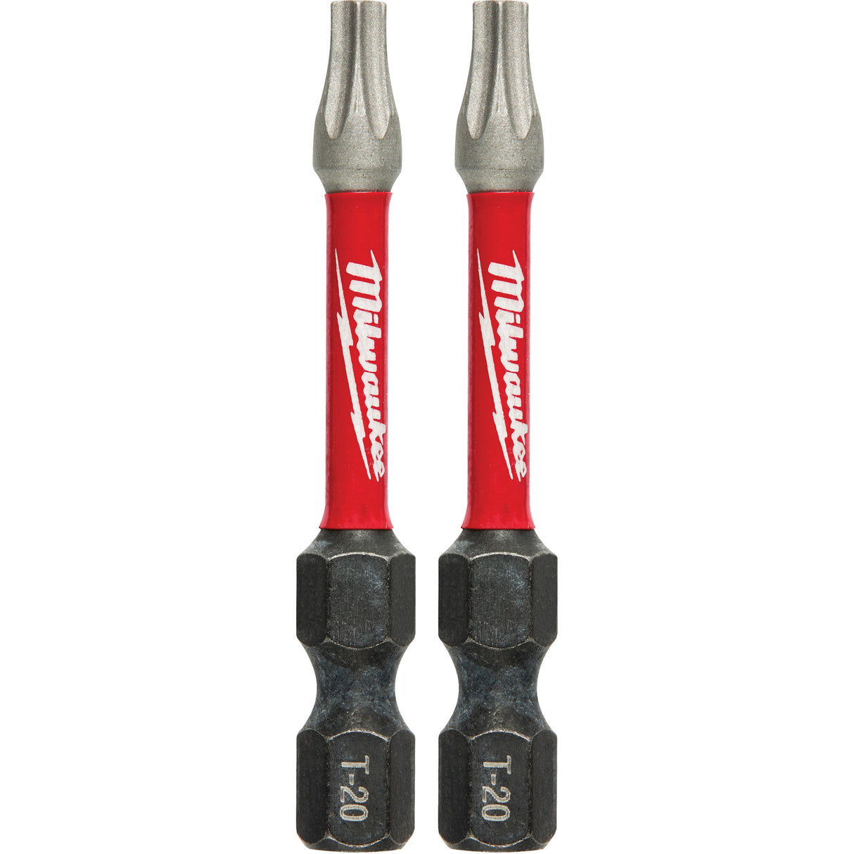 Shockwave™ Impact Power Bits, Torx, T-20 Tip, 1/4" Drive Size, 2" Length