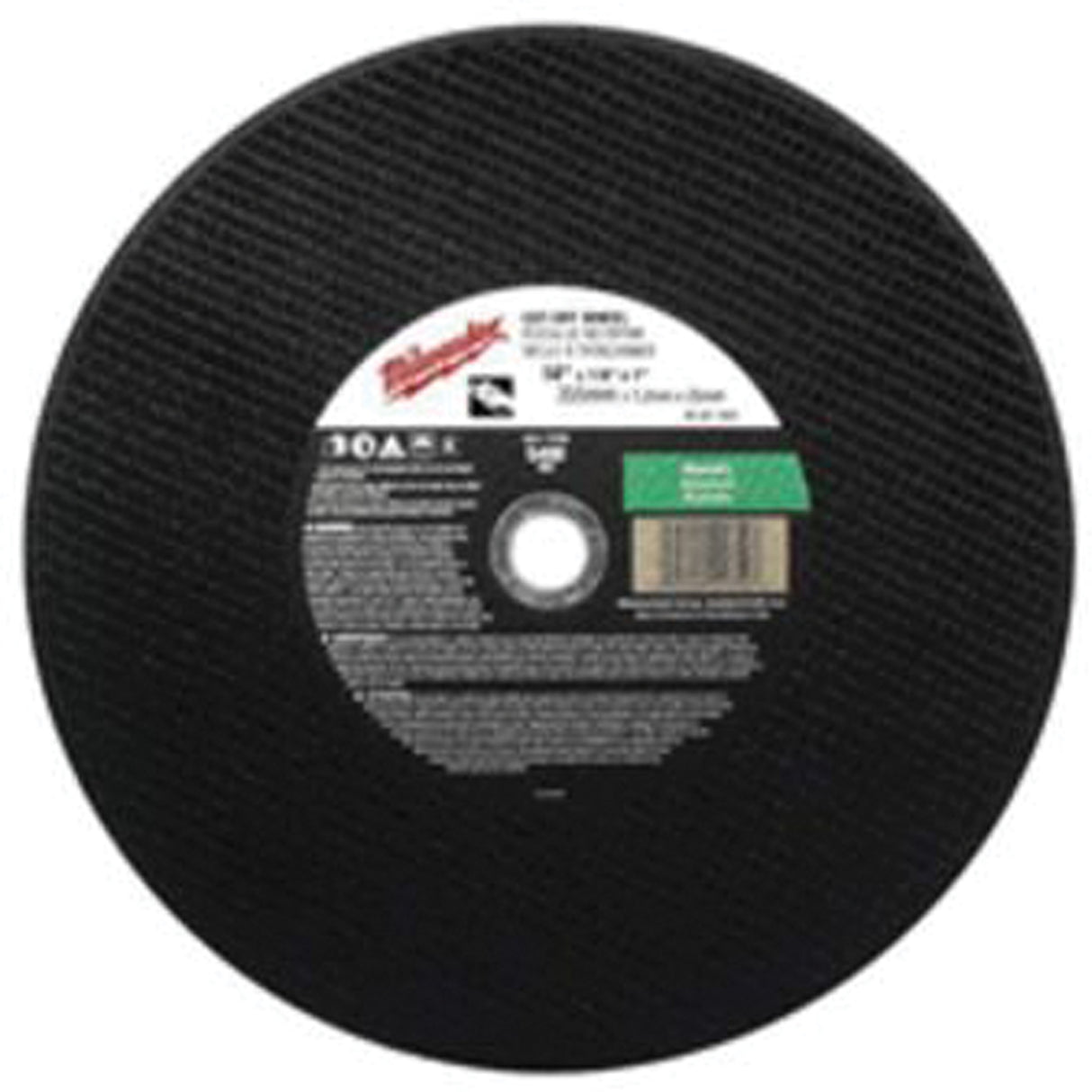 Premium Cut-Off Wheels, 14" x 1/8", 20 mm Arbor, Type 1, Silicon Carbide, 5400 RPM