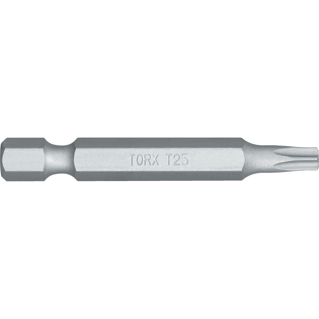 Screwdriver Bit, Torx, T-25 Tip, 1/4" Drive Size, 4-4/5" Length