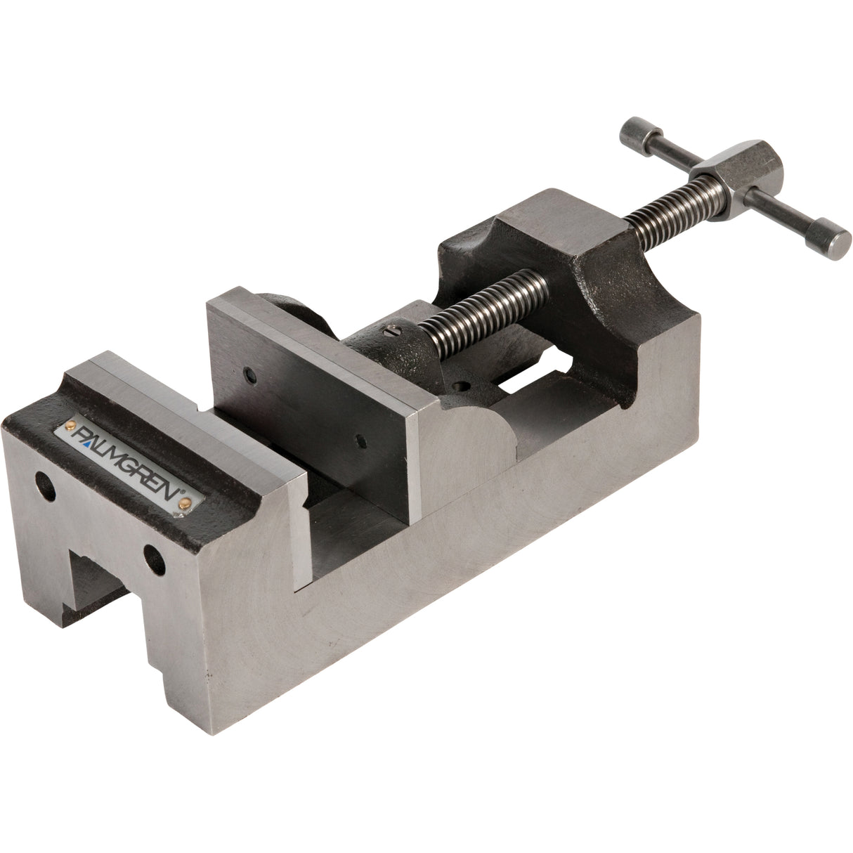 Palmgren® Traditional Drill Press Vise, 4" Jaw Width, 1-3/4" Throat Depth, Universal Base