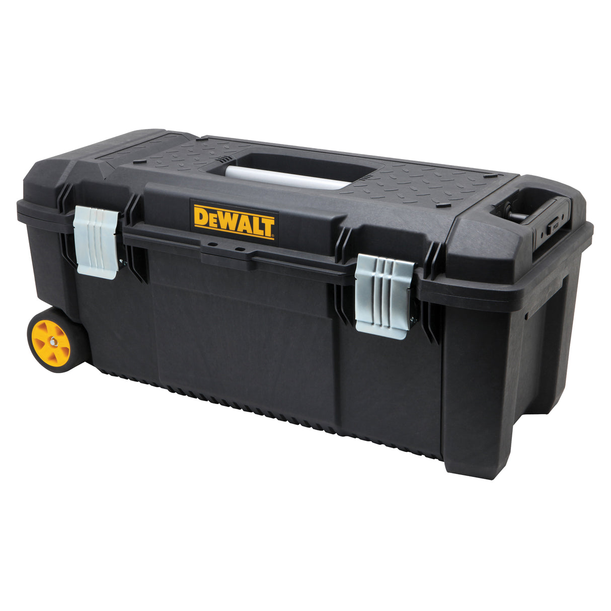 Tool Box on Wheels, 12-1/2" W x 28-1/2" D x 12" H, Black