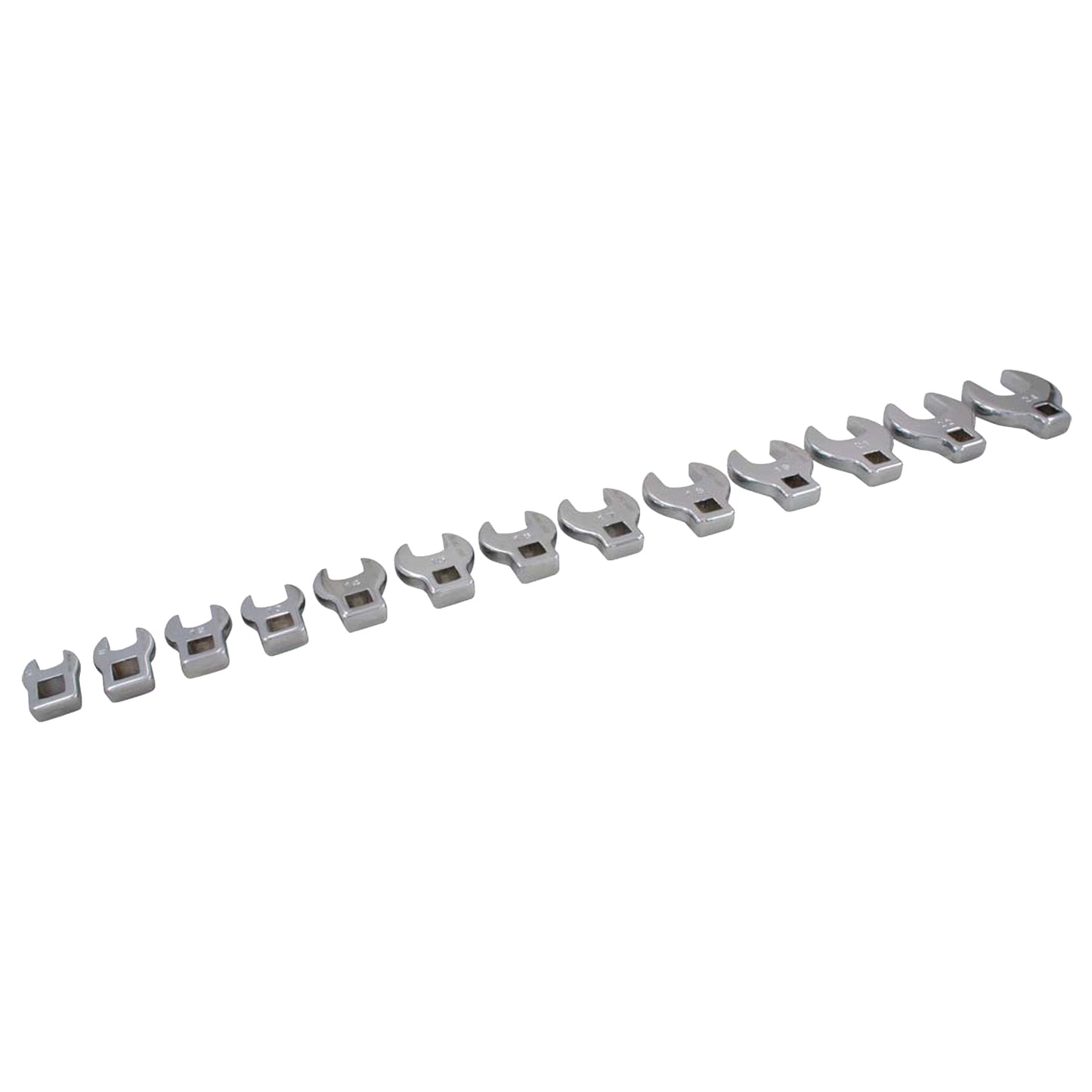 Wrench Set, Crowfoot, 13 Pieces, Metric