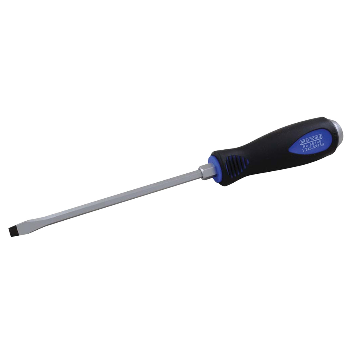 Slotted Screwdriver, 25/64", 12-1/4" L, Cushion Grip Handle