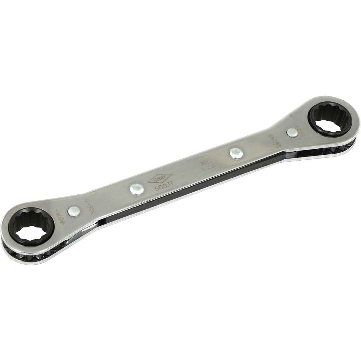 Flat Ratcheting Box Wrench , 1/2" Drive, Plain Handle