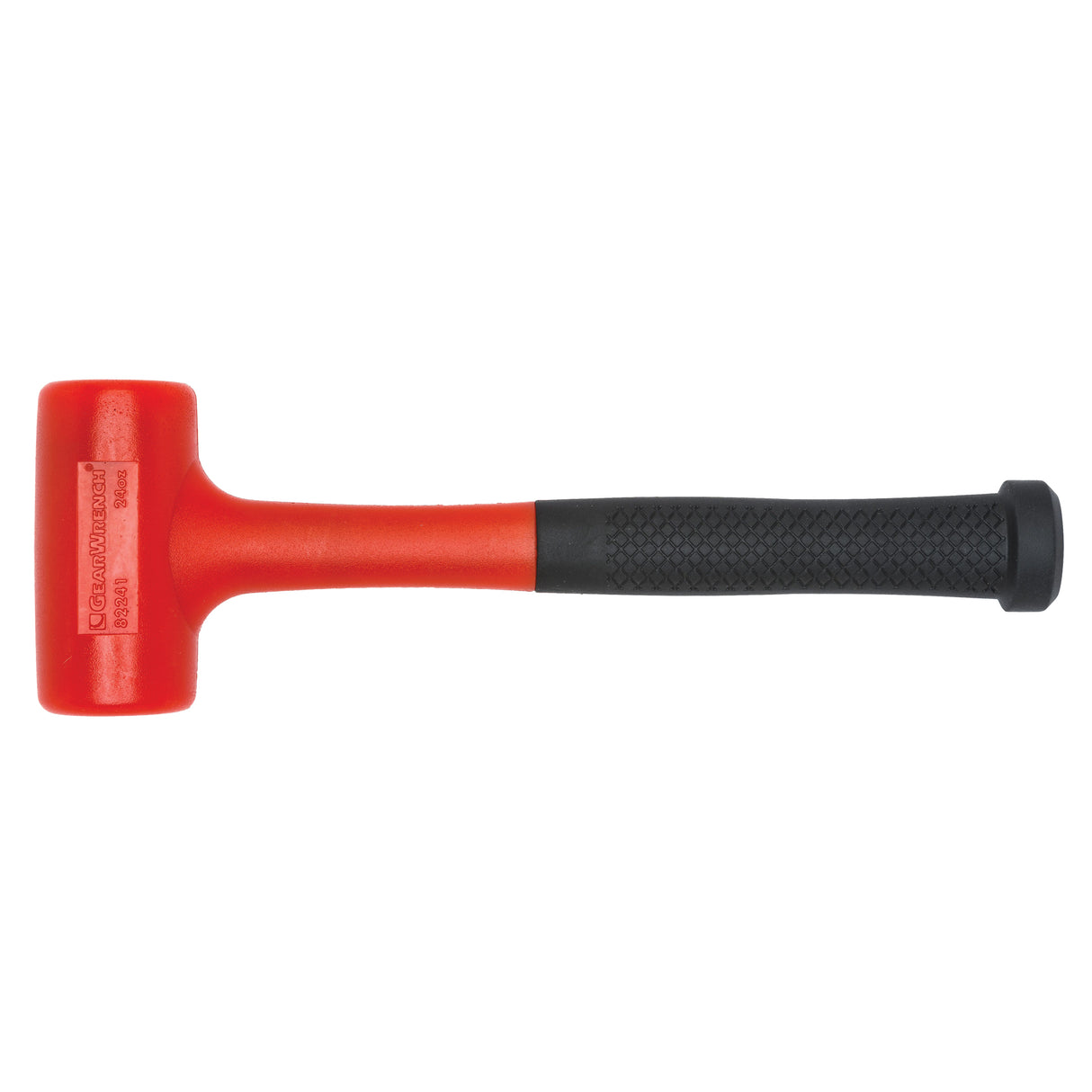 Polyurethane Dead Blow Hammer, 24 oz., Textured Grip, 12" L